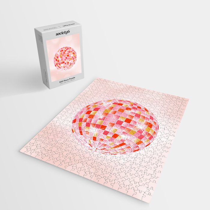 Candy Funk | Disco Ball: Peach Edition Jigsaw Puzzle Gallery Image 2