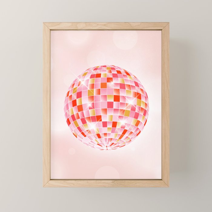 Candy Funk | Disco Ball: Peach Edition Mini Art Print Gallery Image 1