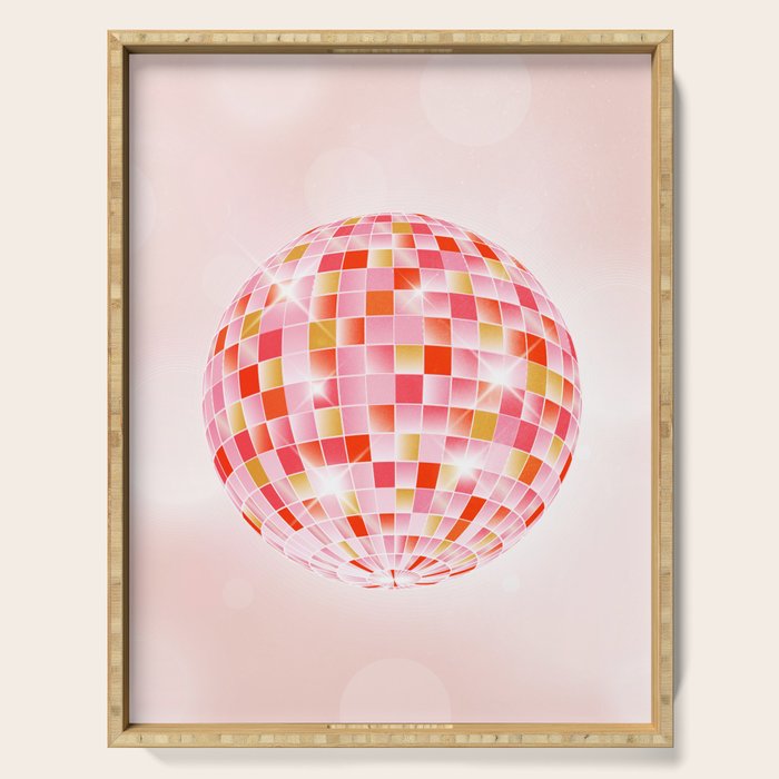 Candy Funk | Disco Ball: Peach Edition Serving Tray Gallery Image 1