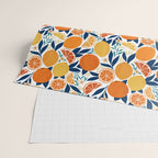 Citrus Fruits - Blue and Orange Wrapping Paper Gallery Image 2