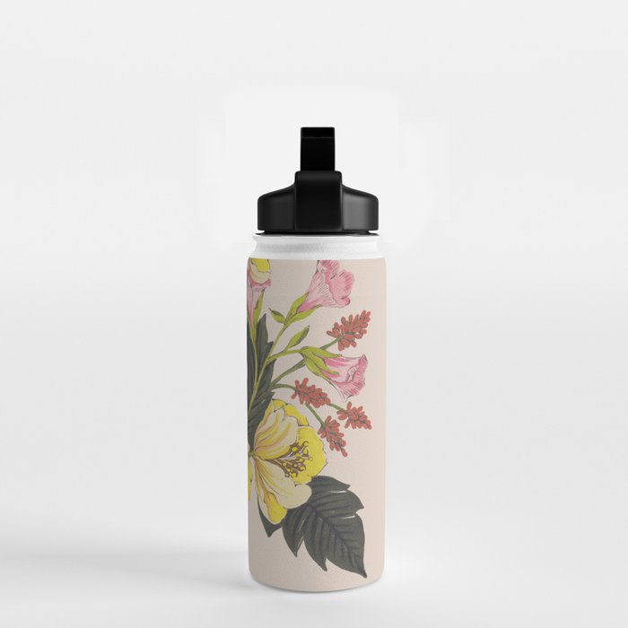 Yellow Flower bunch Water Bottle Gallery Image 2
