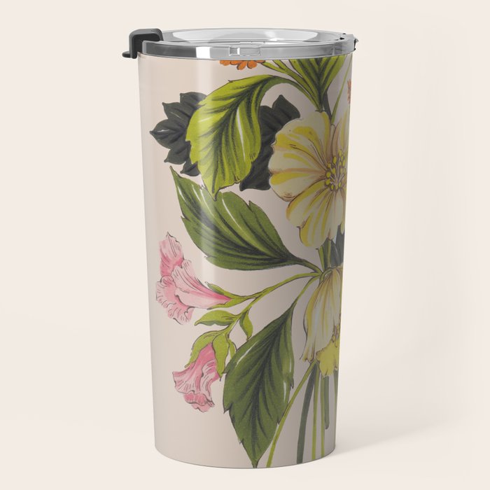 Yellow Flower bunch Travel Mug Gallery Image 3