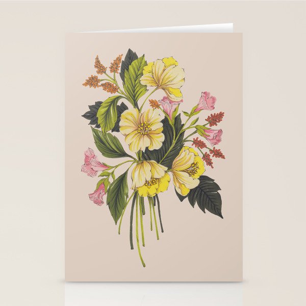Yellow Flower bunch Stationery Card Gallery Image 2