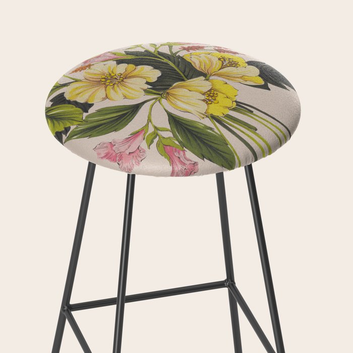 Yellow Flower bunch Stool Gallery Image 2