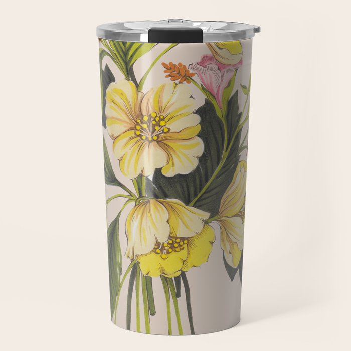 Yellow Flower bunch Travel Mug Gallery Image 1