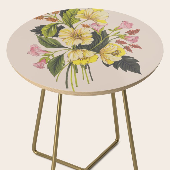Yellow Flower bunch Side Table Gallery Image 2