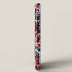Graffiti style pattern - Berlin subway train seat camouflage design iPhone Case Gallery Image 2