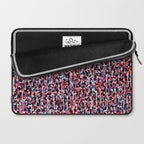 Graffiti style pattern - Berlin subway train seat camouflage design Laptop Sleeve Gallery Image 2