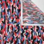 Graffiti style pattern - Berlin subway train seat camouflage design Wall Tapestry Gallery Image 3