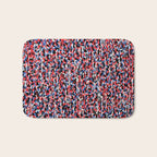 Graffiti style pattern - Berlin subway train seat camouflage design Bath Mat Gallery Image 1