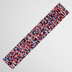Graffiti style pattern - Berlin subway train seat camouflage design Table Runner Gallery Image 3