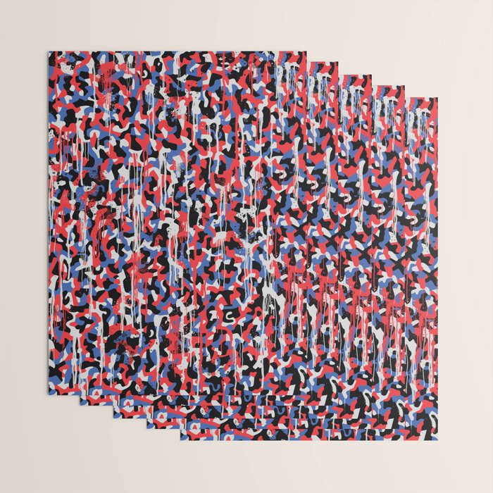 Graffiti style pattern - Berlin subway train seat camouflage design Wrapping Paper Gallery Image 3