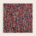 Graffiti style pattern - Berlin subway train seat camouflage design Wood Wall Art Gallery Image 1