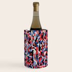 Graffiti style pattern - Berlin subway train seat camouflage design Wine Chiller Gallery Image 1