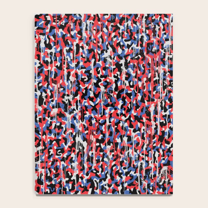 Graffiti style pattern - Berlin subway train seat camouflage design Notebook Gallery Image 4