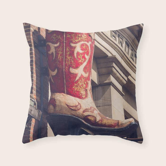 Broadway Boots - Nashville Throw Pillow Gallery Image 6