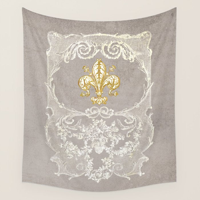 Fleur De Lis Wall Tapestry Gallery Image 4