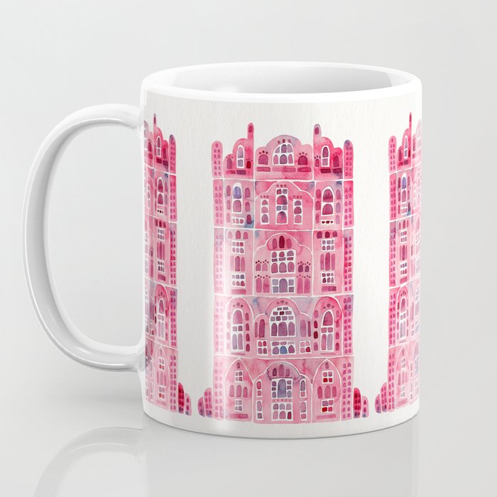 Hawa Mahal - Pink Palace of Jaipur, India Coffee Mug Gallery Image 3
