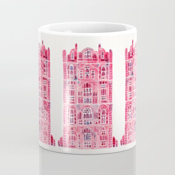 Hawa Mahal - Pink Palace of Jaipur, India Coffee Mug Gallery Image 4