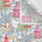 Multi Color Leopards in Pagoda Forest Wall Tapestry Gallery Image 3