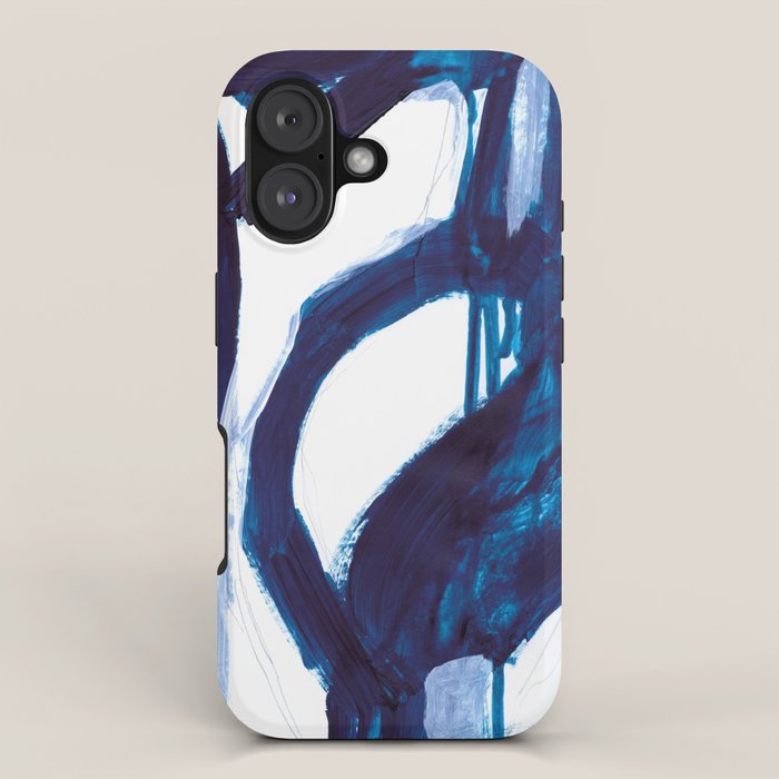 Blue Abstract iPhone Case Gallery Image 1