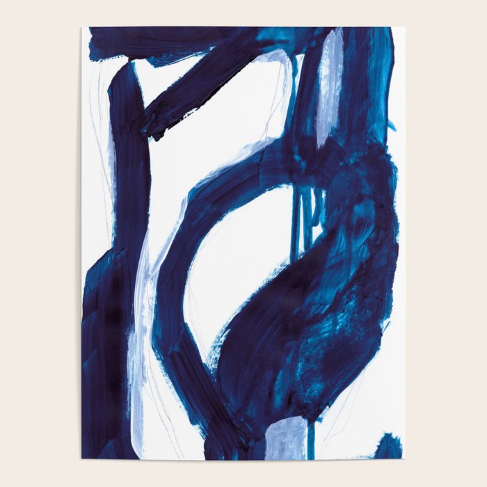 Blue Abstract Poster Gallery Image 4