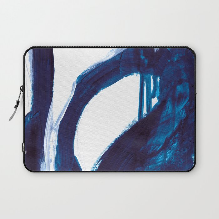 Blue Abstract Laptop Sleeve Gallery Image 1