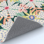 Summer Bloom - Dark Green Background  Rug Gallery Image 4