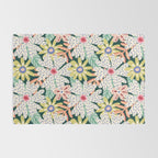 Summer Bloom - Dark Green Background  Rug Gallery Image 2