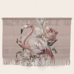 Floral Flamingo Romantic Serenade Wall Hanging Gallery Image 1