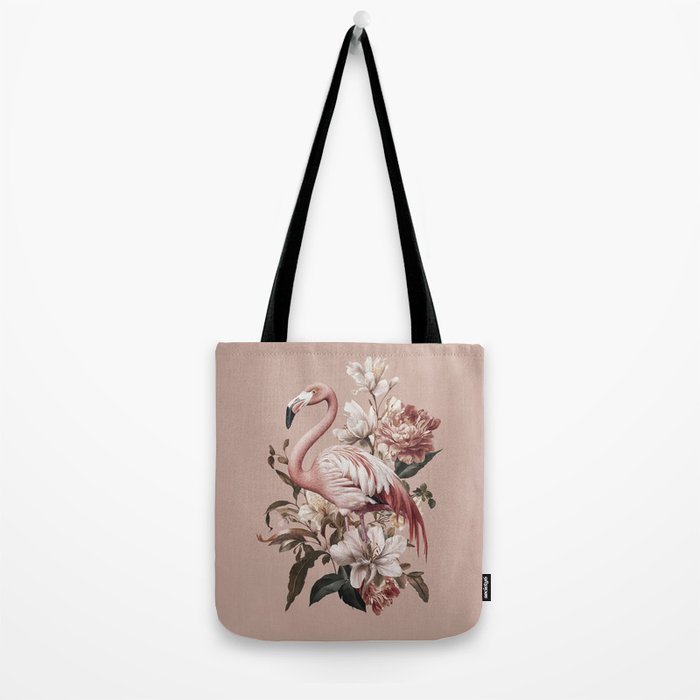 Floral Flamingo Romantic Serenade Tote Bag Gallery Image 2