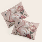Floral Flamingo Romantic Serenade Pillow Sham Gallery Image 3