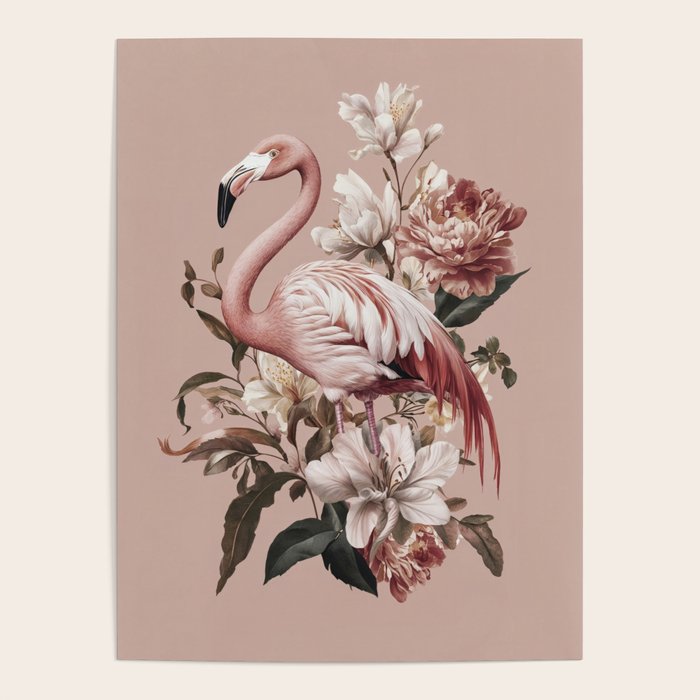 Floral Flamingo Romantic Serenade Poster Gallery Image 1