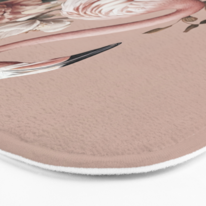 Floral Flamingo Romantic Serenade Bath Mat Gallery Image 3