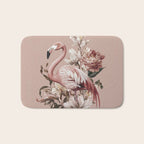 Floral Flamingo Romantic Serenade Bath Mat Gallery Image 1