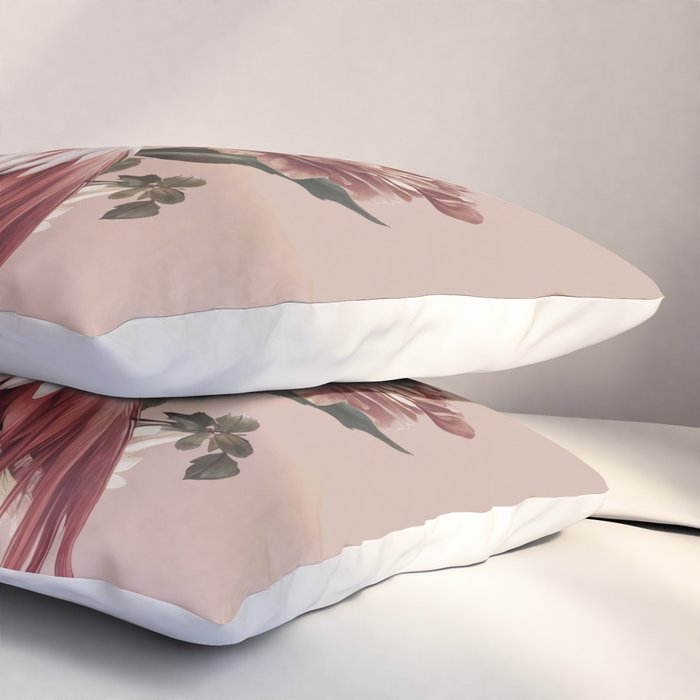 Floral Flamingo Romantic Serenade Pillow Sham Gallery Image 3