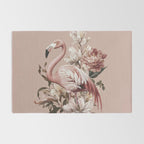 Floral Flamingo Romantic Serenade Rug Gallery Image 2