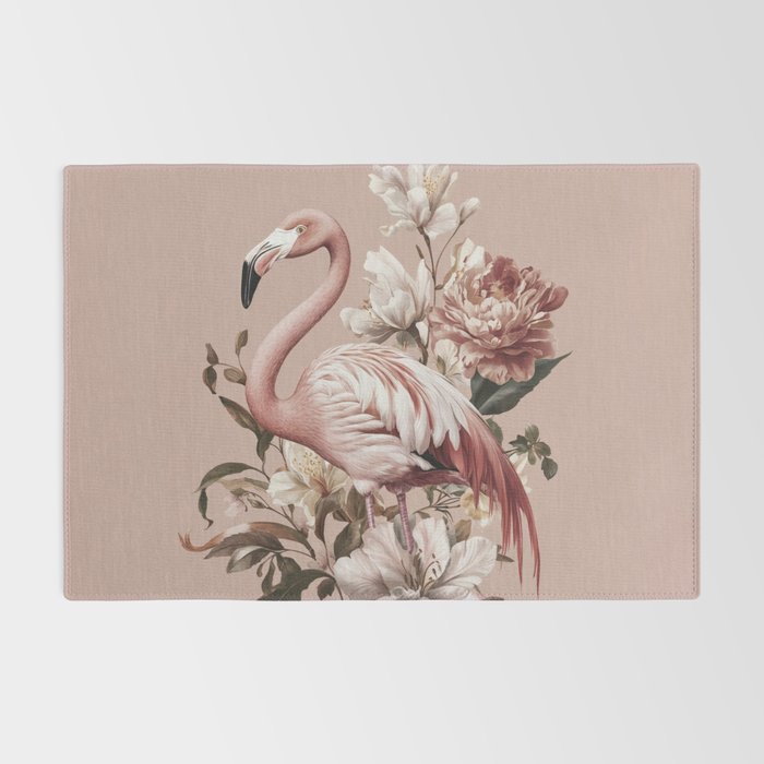 Floral Flamingo Romantic Serenade Rug Gallery Image 2