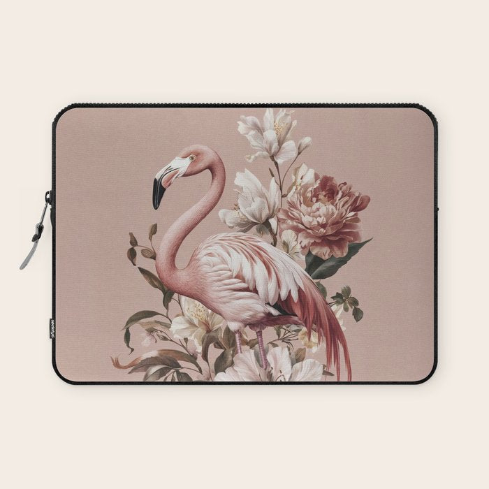 Floral Flamingo Romantic Serenade Laptop Sleeve Gallery Image 1