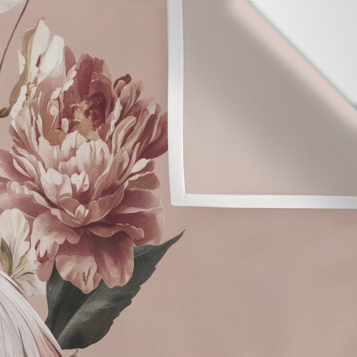 Floral Flamingo Romantic Serenade Wall Tapestry Gallery Image 3