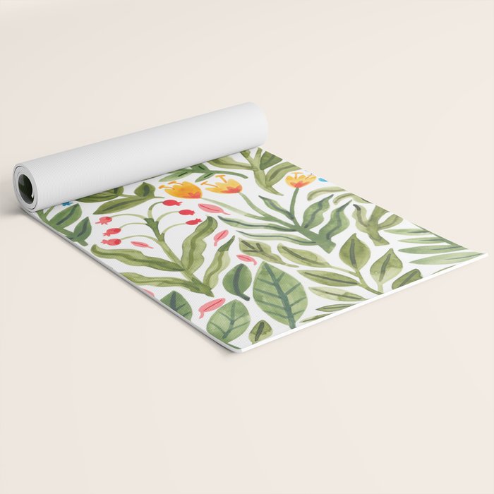 Blooming Flowers Yoga Mat Gallery Image 2
