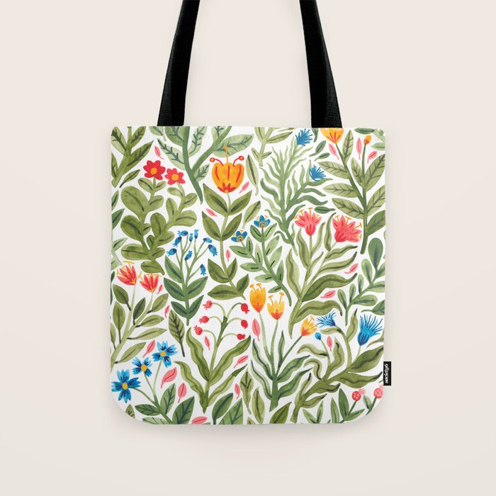 Blooming Flowers Tote Bag Gallery Image 1