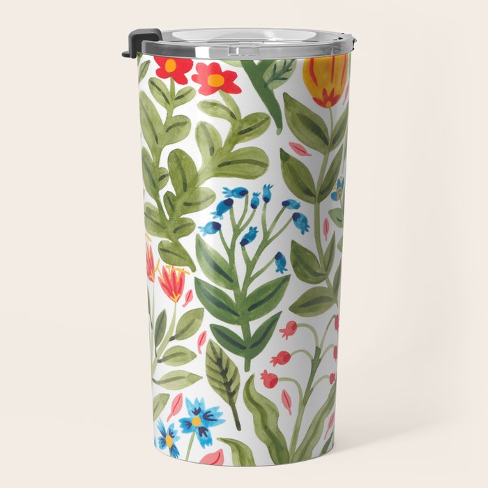 Blooming Flowers Travel Mug Gallery Image 3