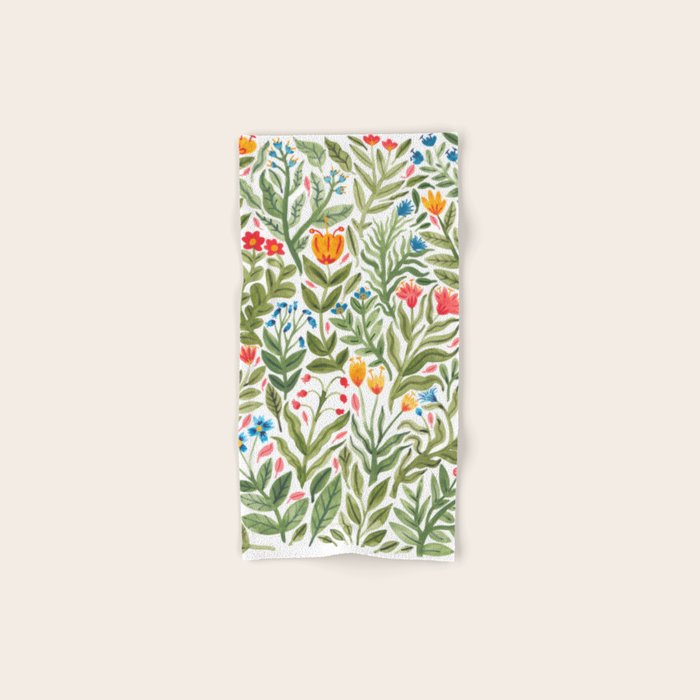 Blooming Flowers Bath Towel Gallery Image 1