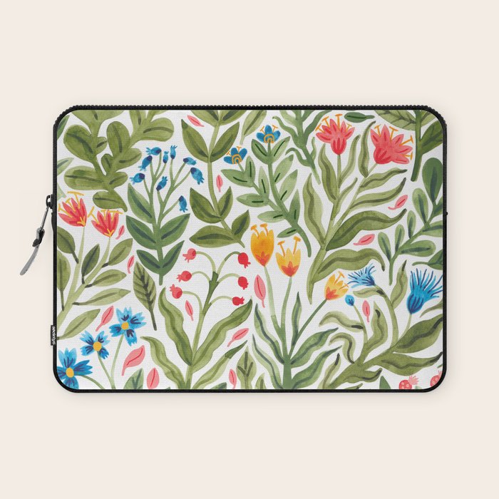 Blooming Flowers Laptop Sleeve Gallery Image 1