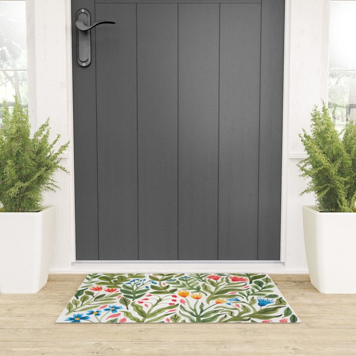 Blooming Flowers Welcome Mat Gallery Image 3