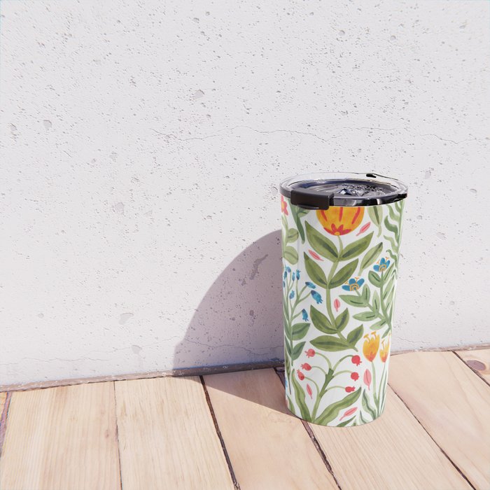 Blooming Flowers Travel Mug Gallery Image 4