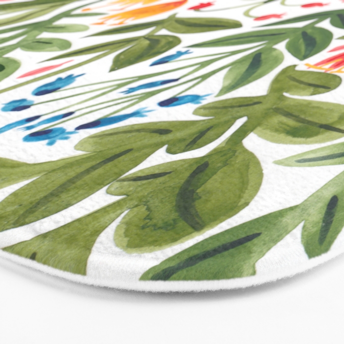Blooming Flowers Bath Mat Gallery Image 3