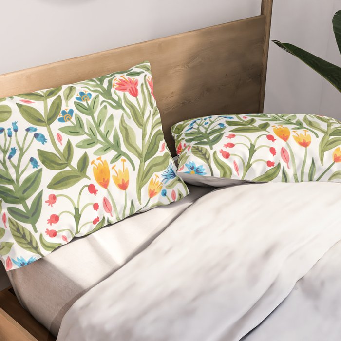 Blooming Flowers Pillow Sham Gallery Image 2