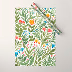 Blooming Flowers Wrapping Paper Gallery Image 1